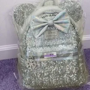 Disney | Bags | Nwt Silver Sequin Holgraphic Metallic  display picture 3